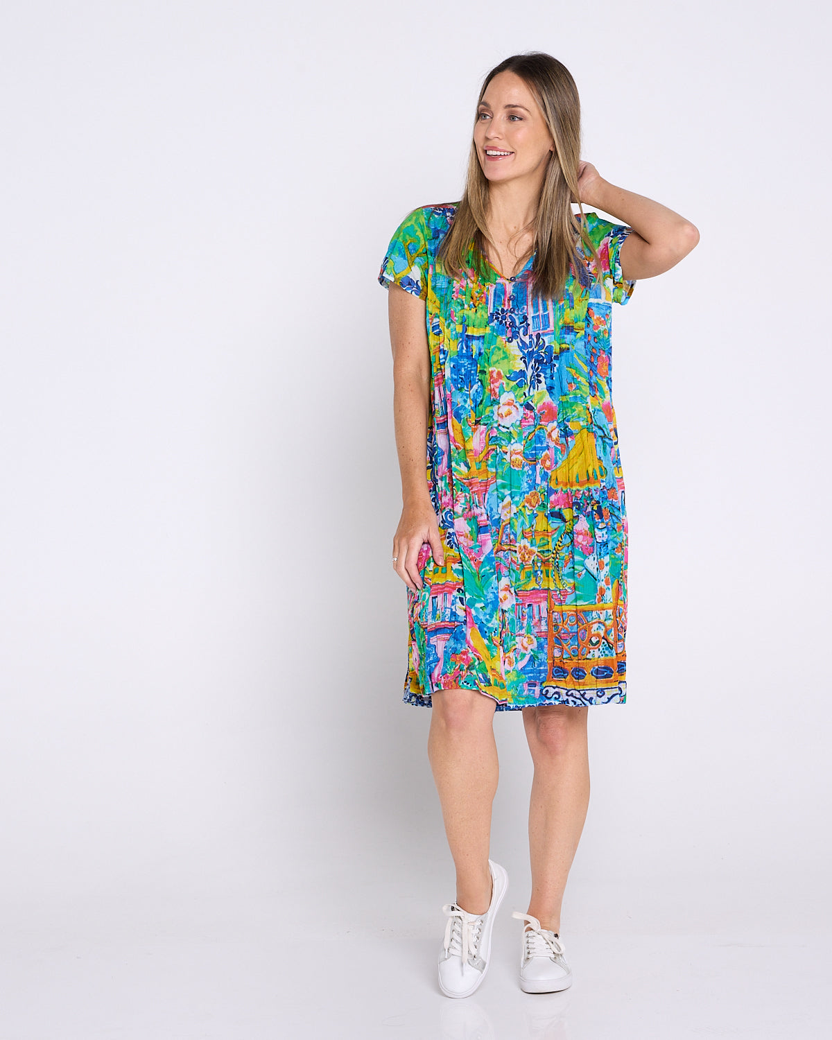 Organic Cotton Easy Fit Dress - Okayama