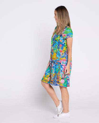 Organic Cotton Easy Fit Dress - Okayama