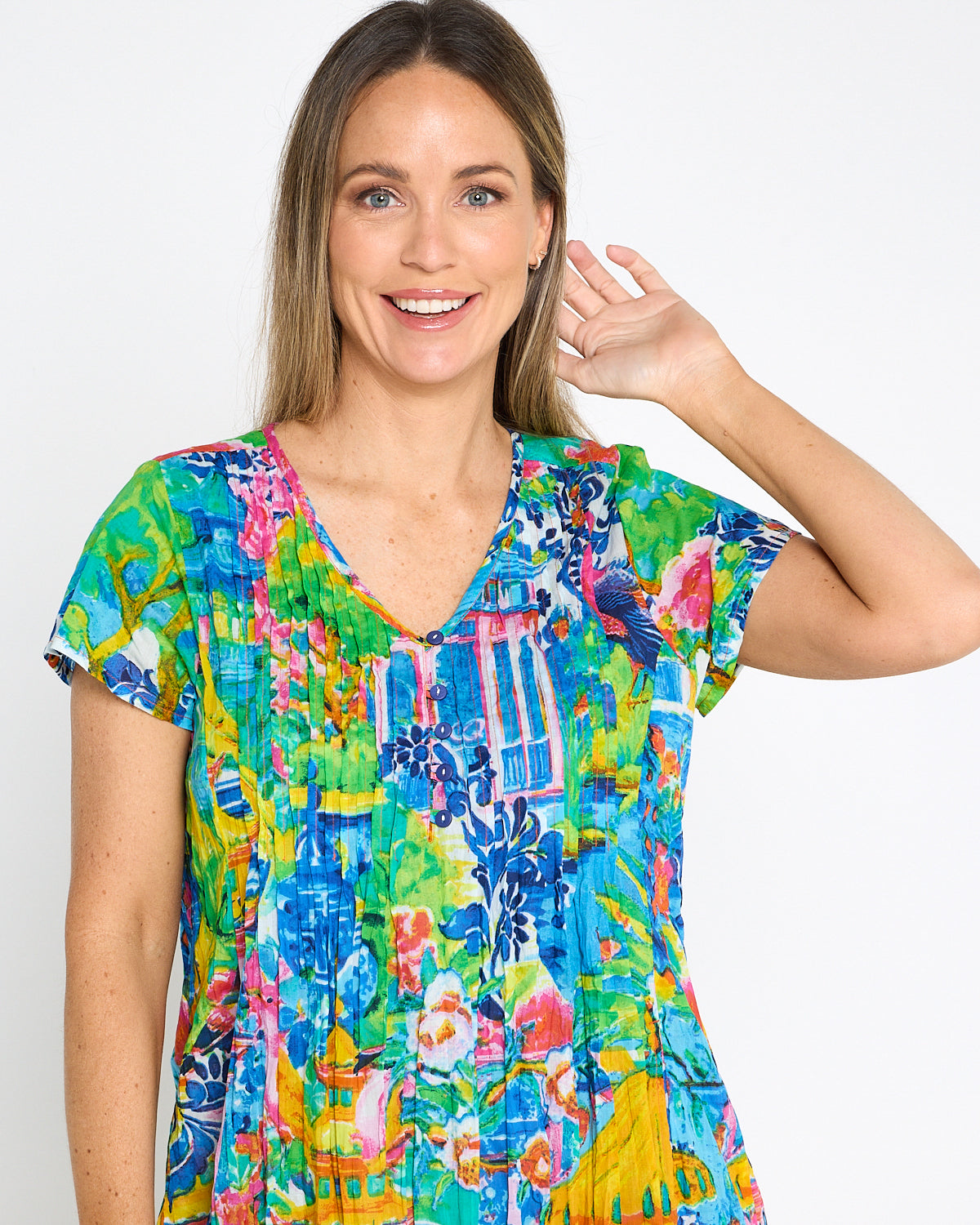 Organic Cotton Easy Fit Dress - Okayama