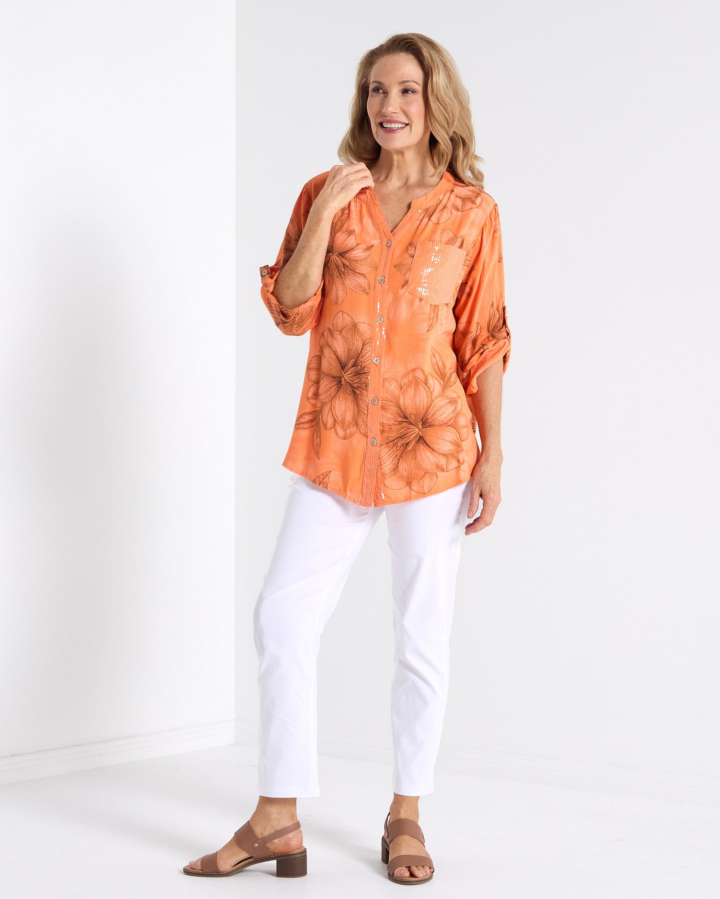 Clementine Top - Orange