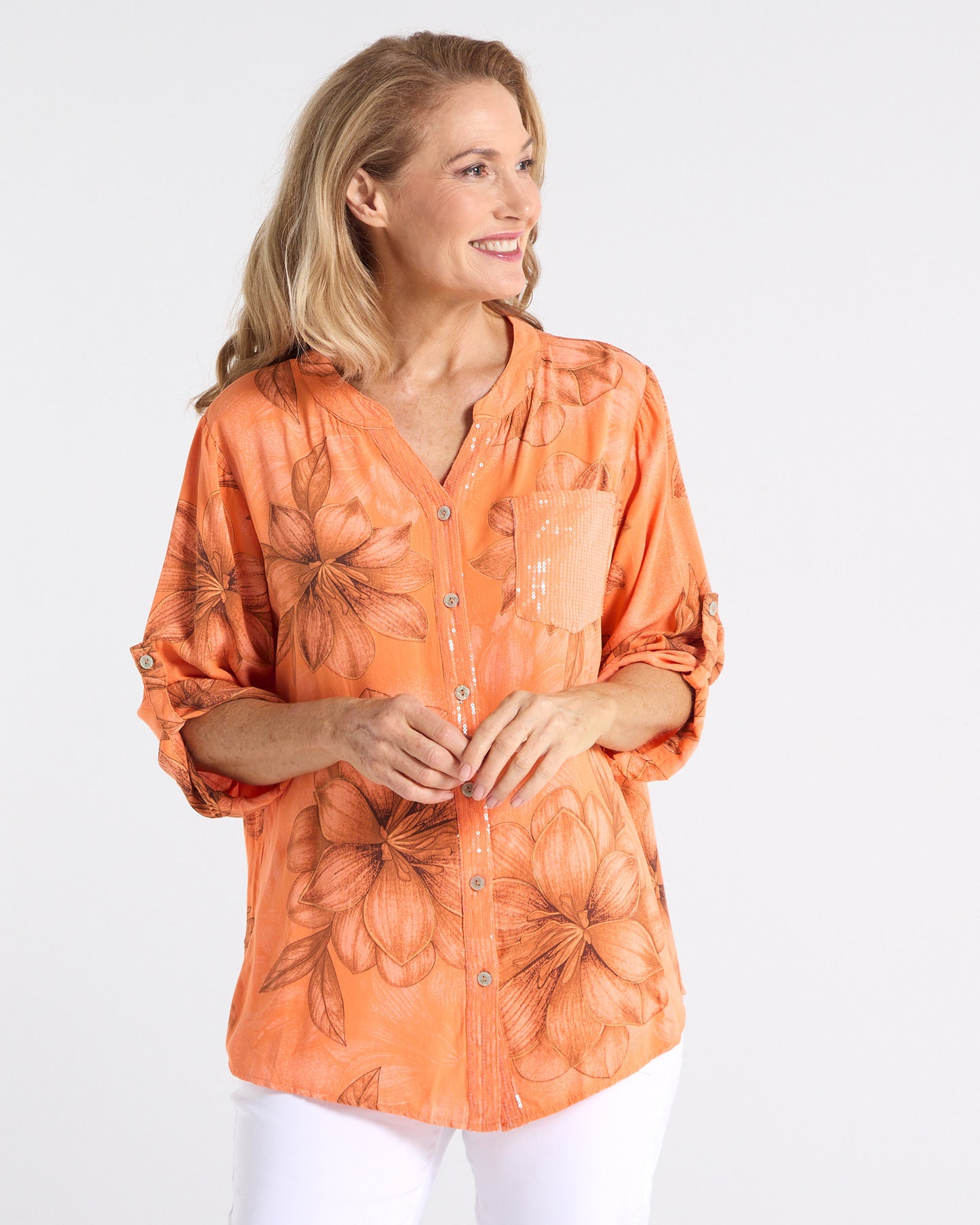 Clementine Top - Orange