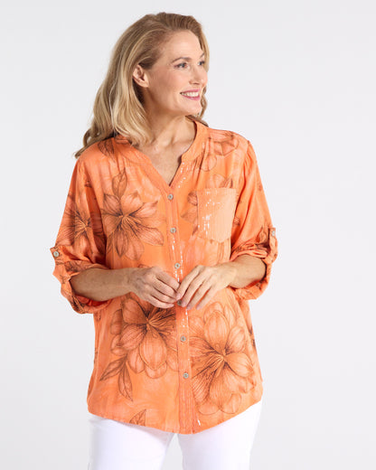 Clementine Top - Orange