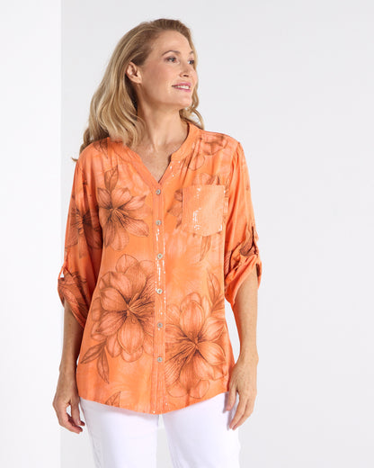 Clementine Top - Orange