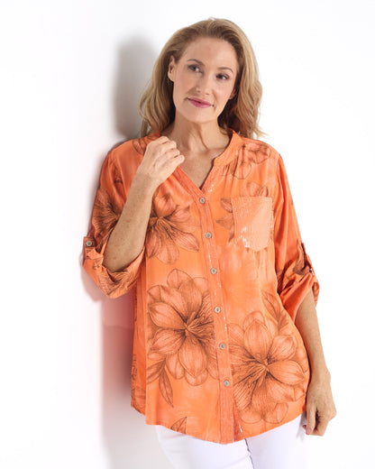 Clementine Top - Orange