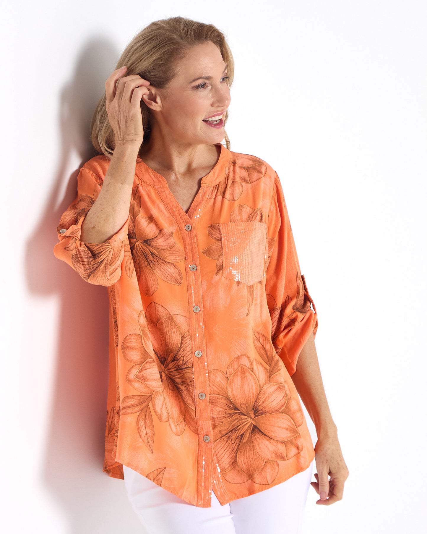 Clementine Top - Orange