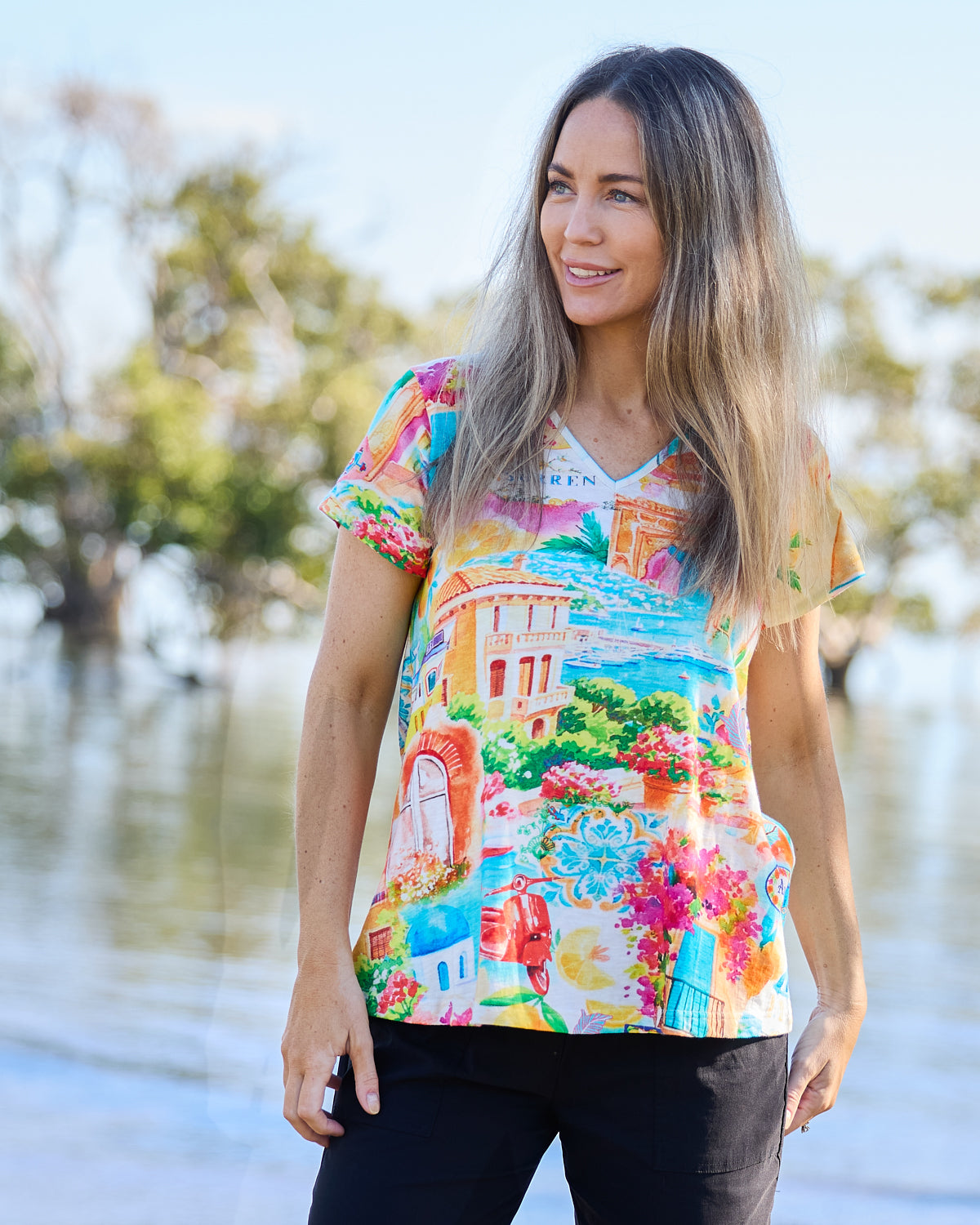 Contemporary Tee - Summer Print
