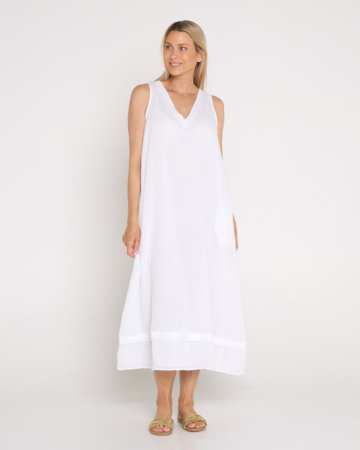 Orsula Tank Maxi Dress - White
