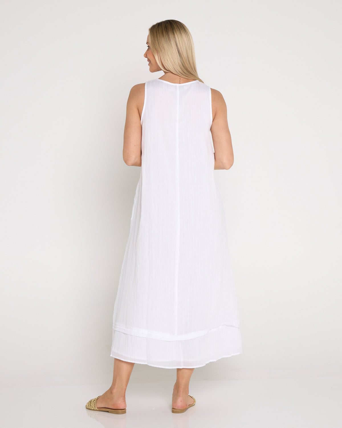 Orsula Tank Maxi Dress - White