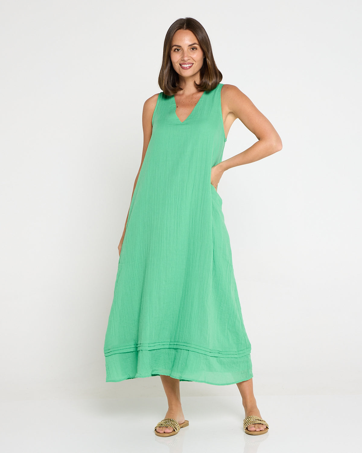 Orsula Tank Maxi Dress - Jade