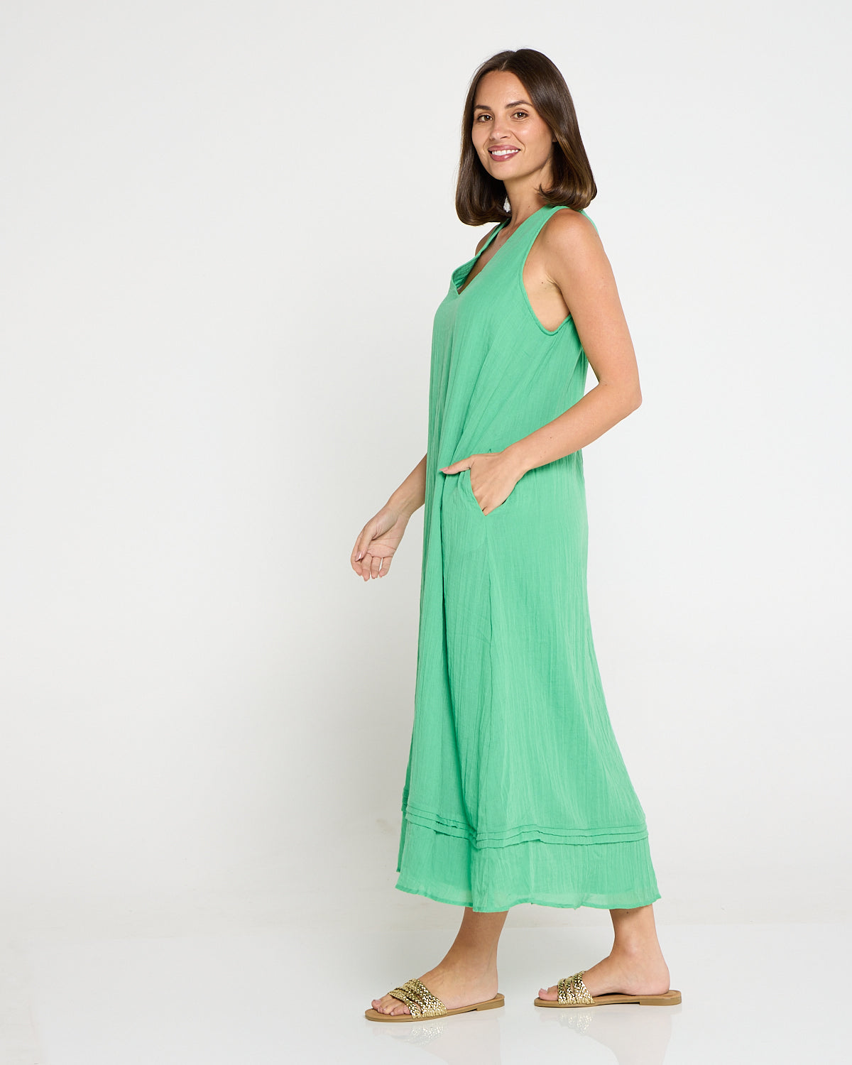 Orsula Tank Maxi Dress - Jade