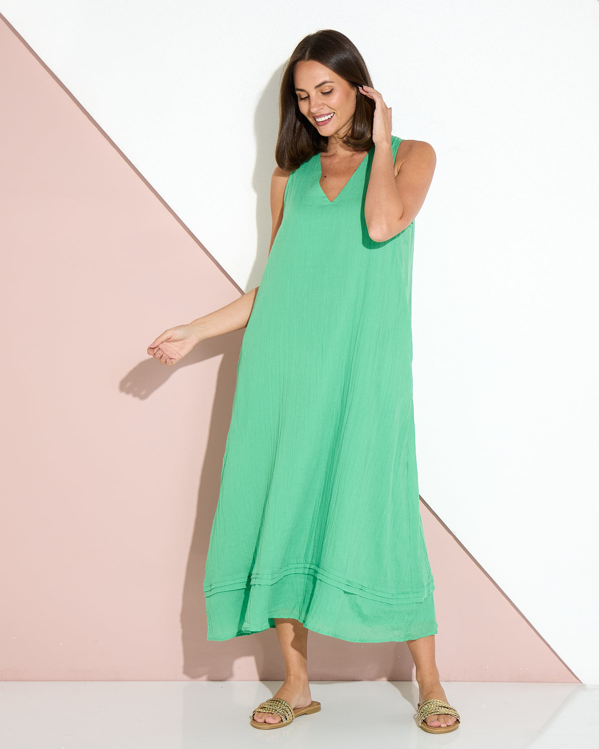 Orsula Tank Maxi Dress - Jade