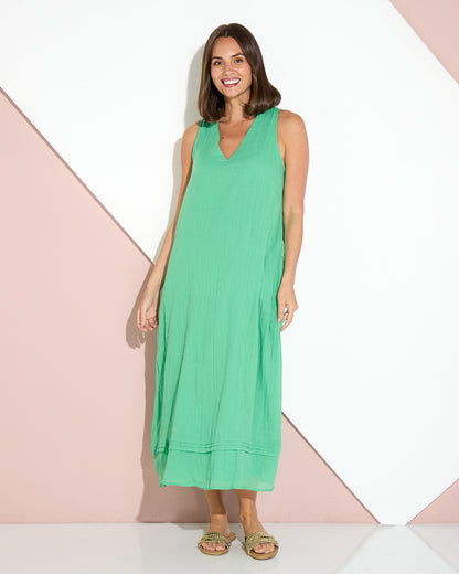 Orsula Tank Maxi Dress - Jade