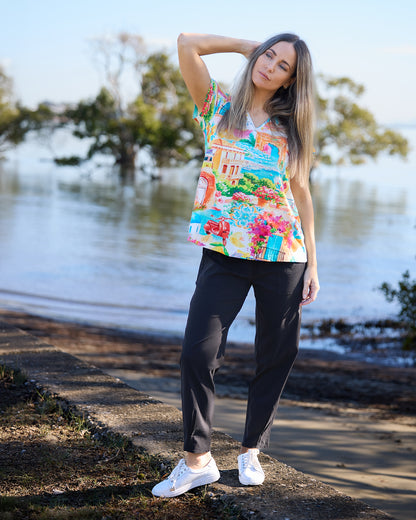 Contemporary Tee - Summer Print