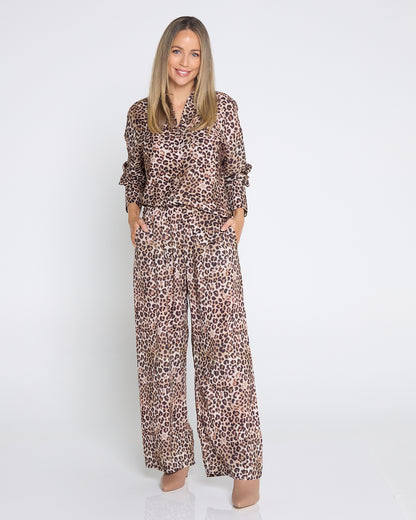 Zuri Pants - Leopard Print
