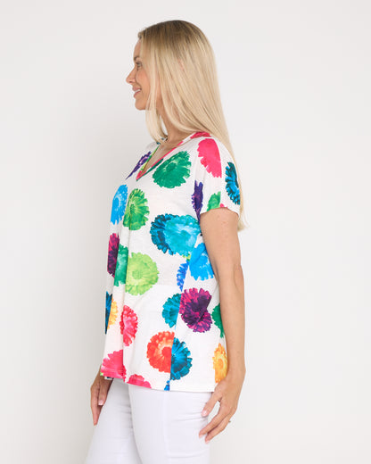 Carla Floral Bouquet Tee - Floral Spot
