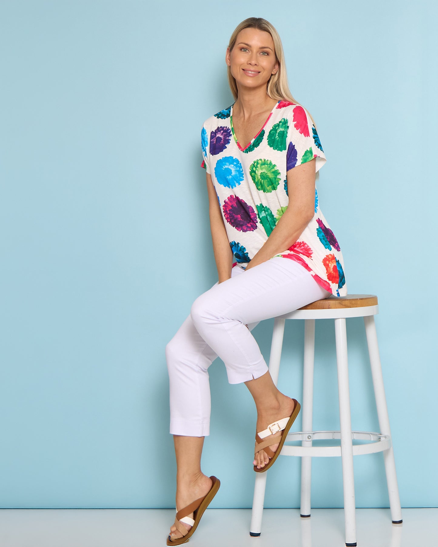 Carla Floral Bouquet Tee - Floral Spot