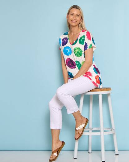 Carla Floral Bouquet Tee - Floral Spot