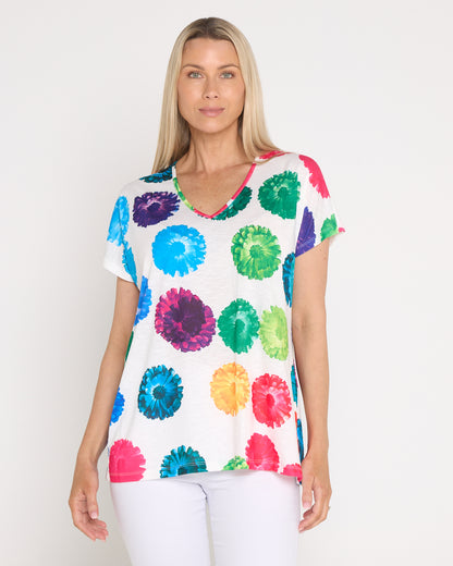 Carla Floral Bouquet Tee - Floral Spot