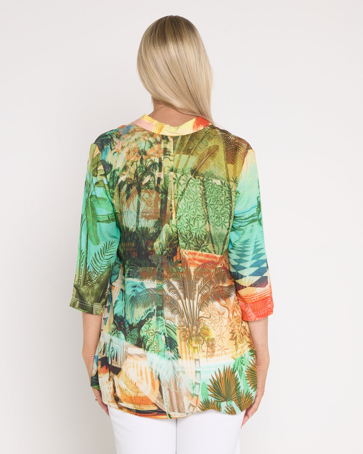 Digital Collared Shirt - Vintage Tropical