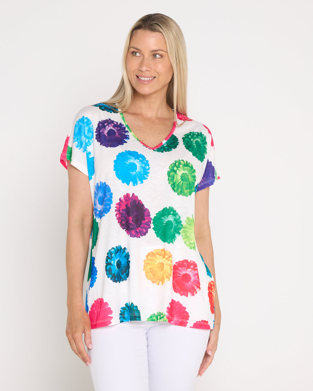 Carla Floral Bouquet Tee - Floral Spot