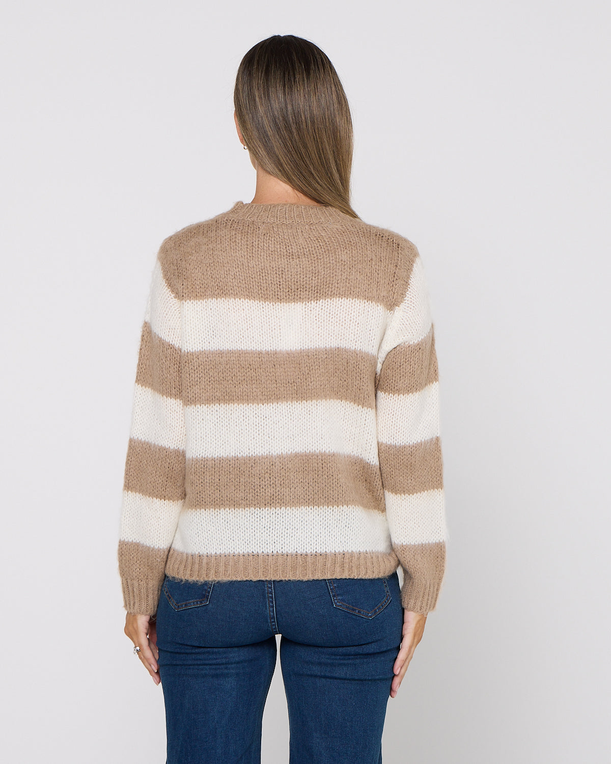 Pallas Stripe Jumper - Stone