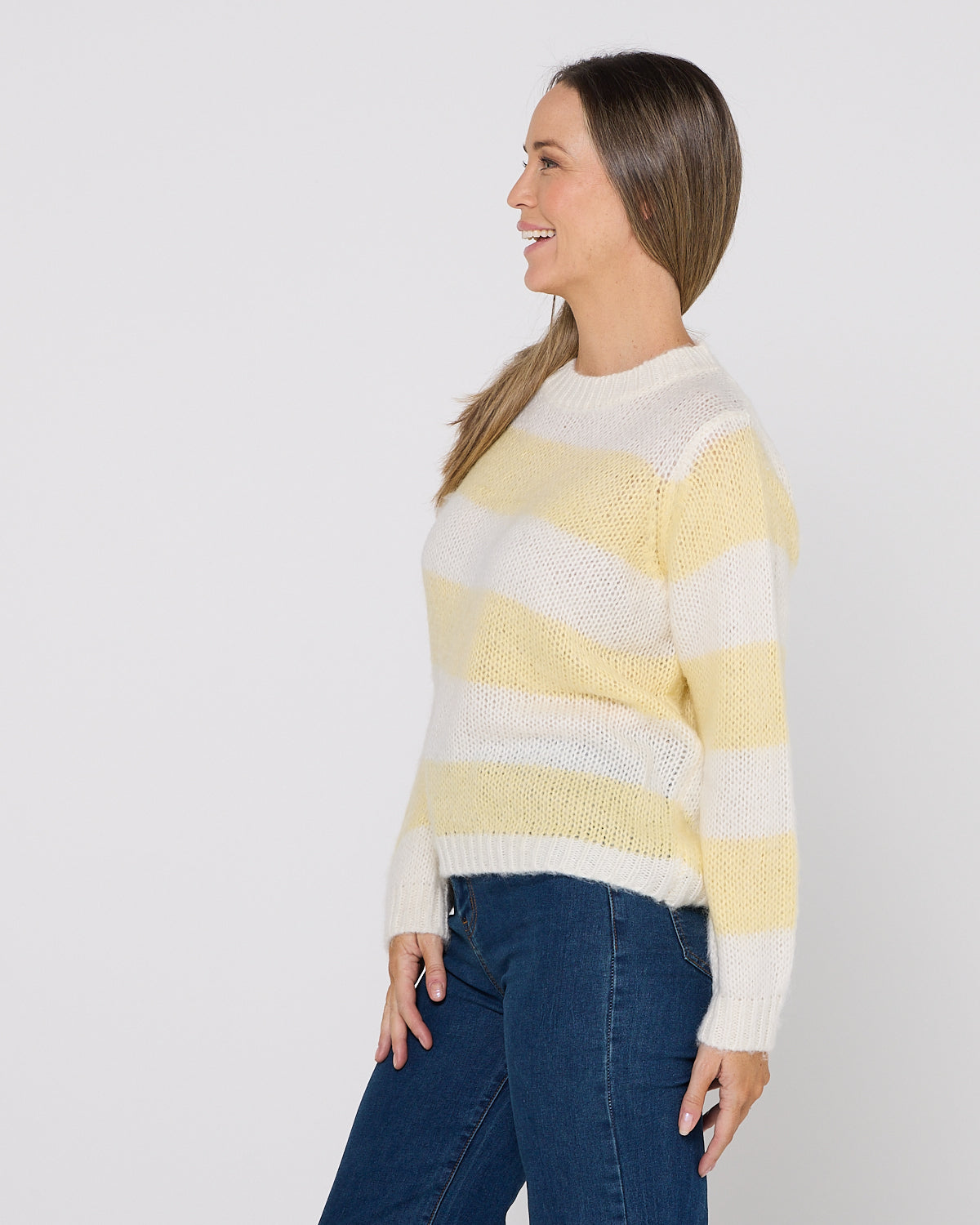 Pallas Stripe Jumper - Butter