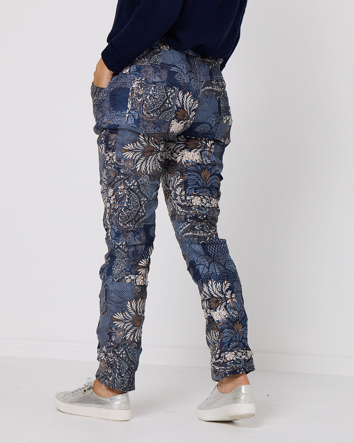 Namur Pant - Blue Patchwork