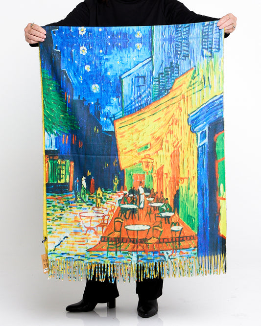 Paris Nights Scarf - Orange/Yellow/Blue