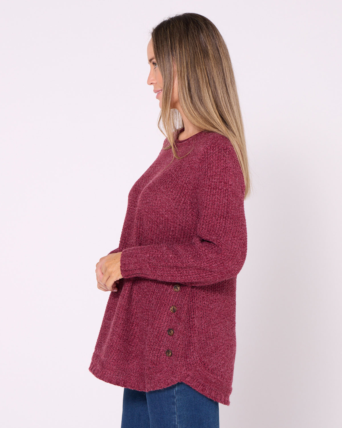 Paris Knit Jumper - Burgundy