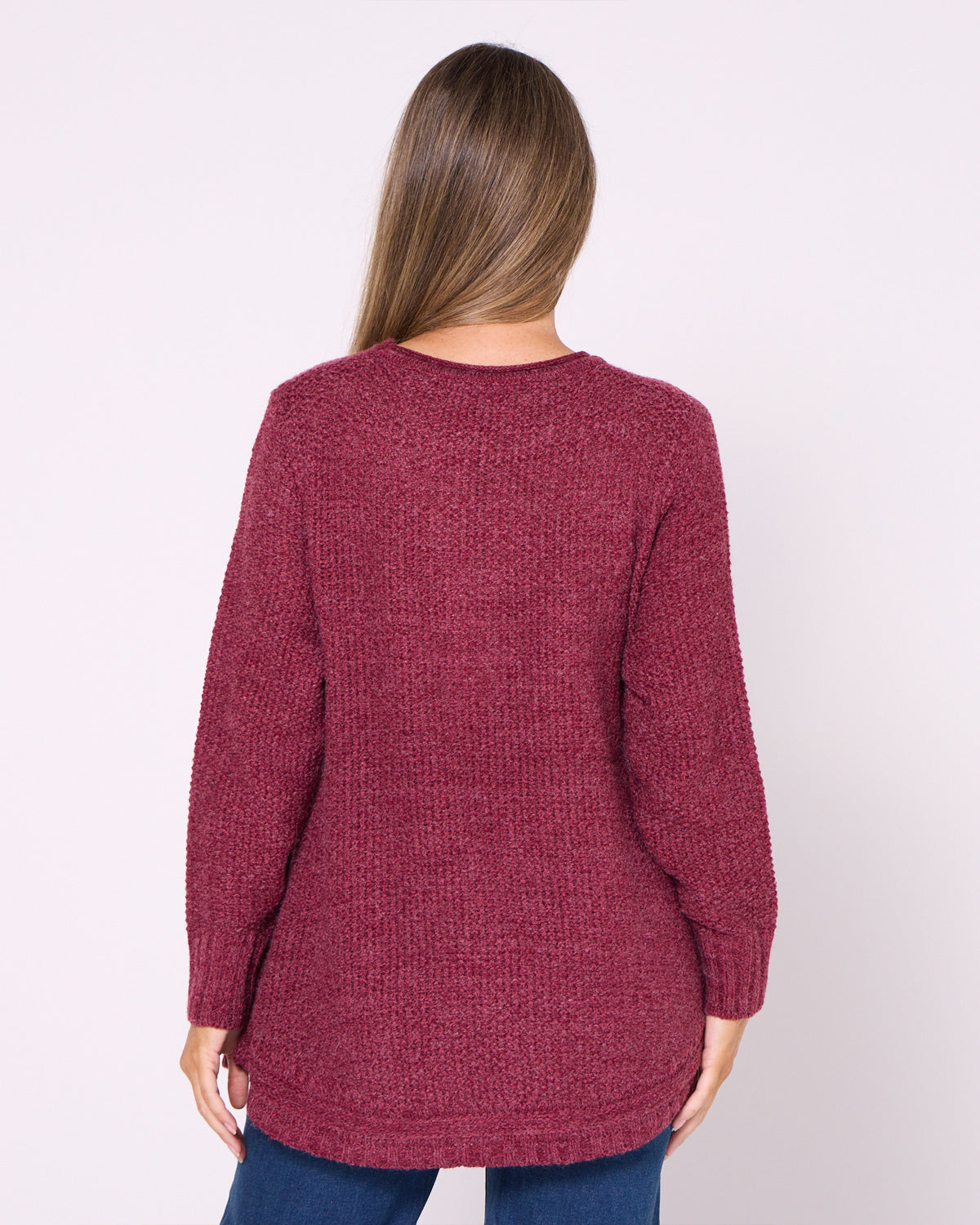 Paris Knit Jumper - Burgundy
