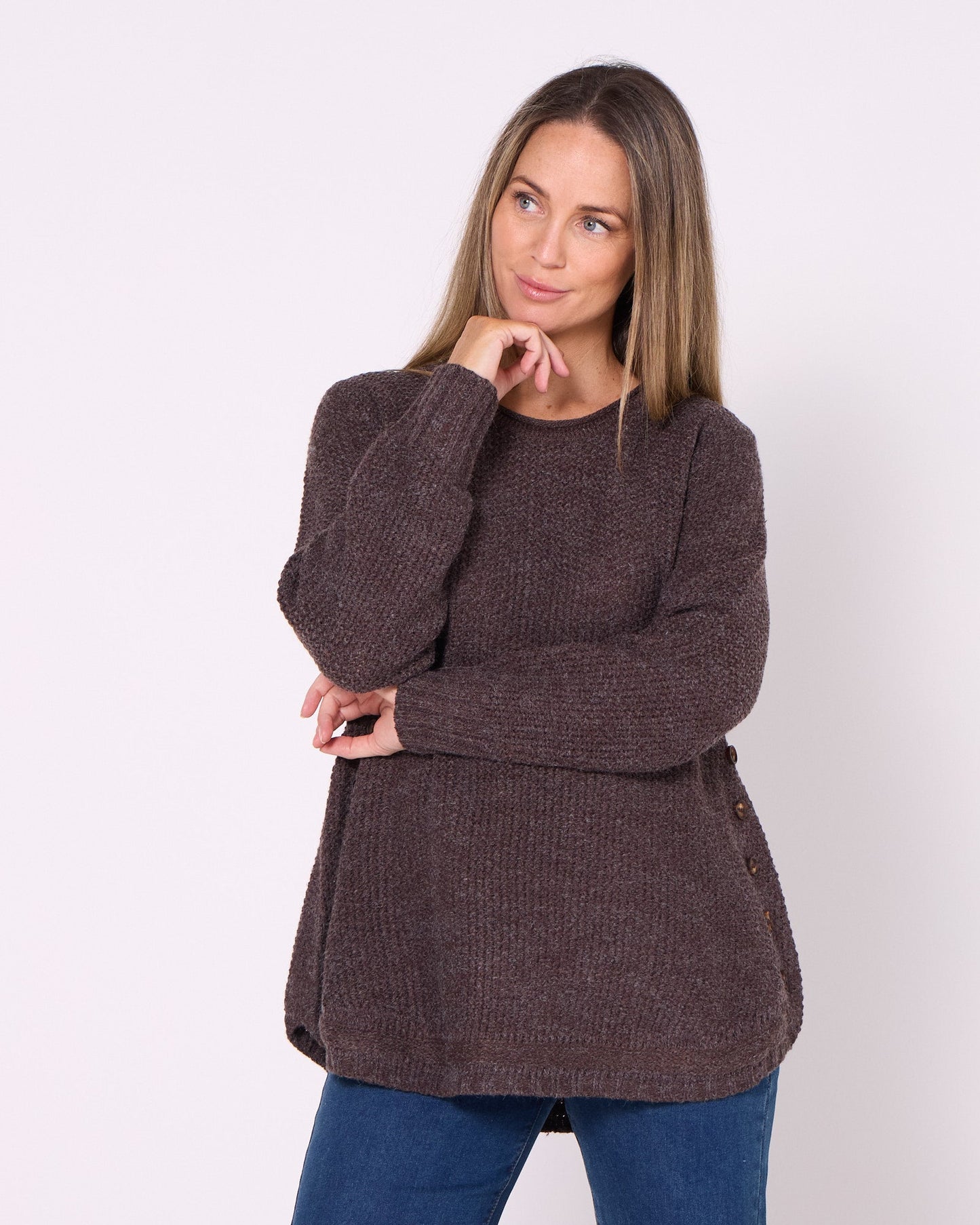 Paris Knit Jumper - Chocolate
