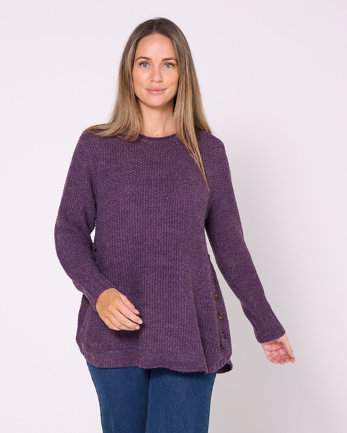 Paris Knit Jumper Purple | Women