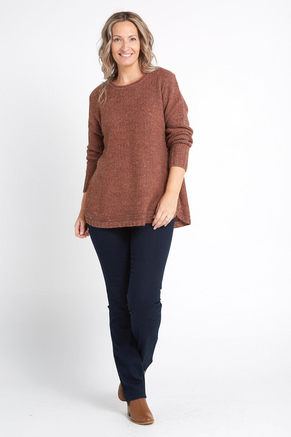 Paris Knit Jumper - Rust