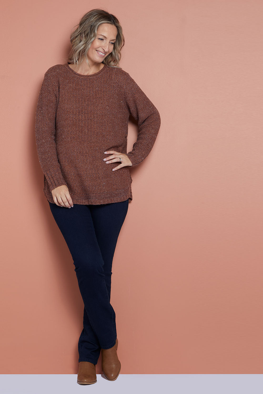 Paris Knit Jumper - Rust