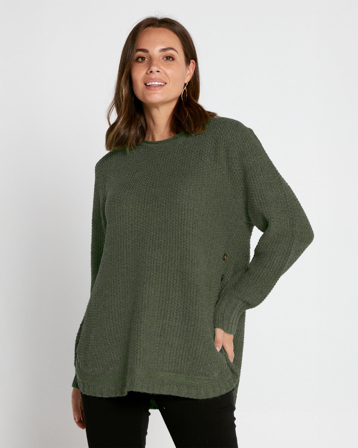 Paris Knit Jumper - Khaki