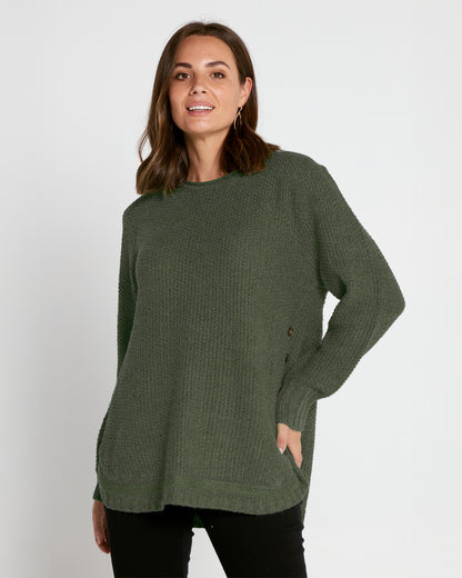 Paris Knit Jumper - Khaki