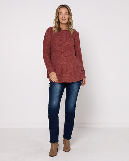 Paris Knit Jumper - Rust