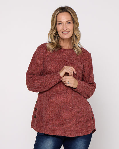 Paris Knit Jumper - Rust