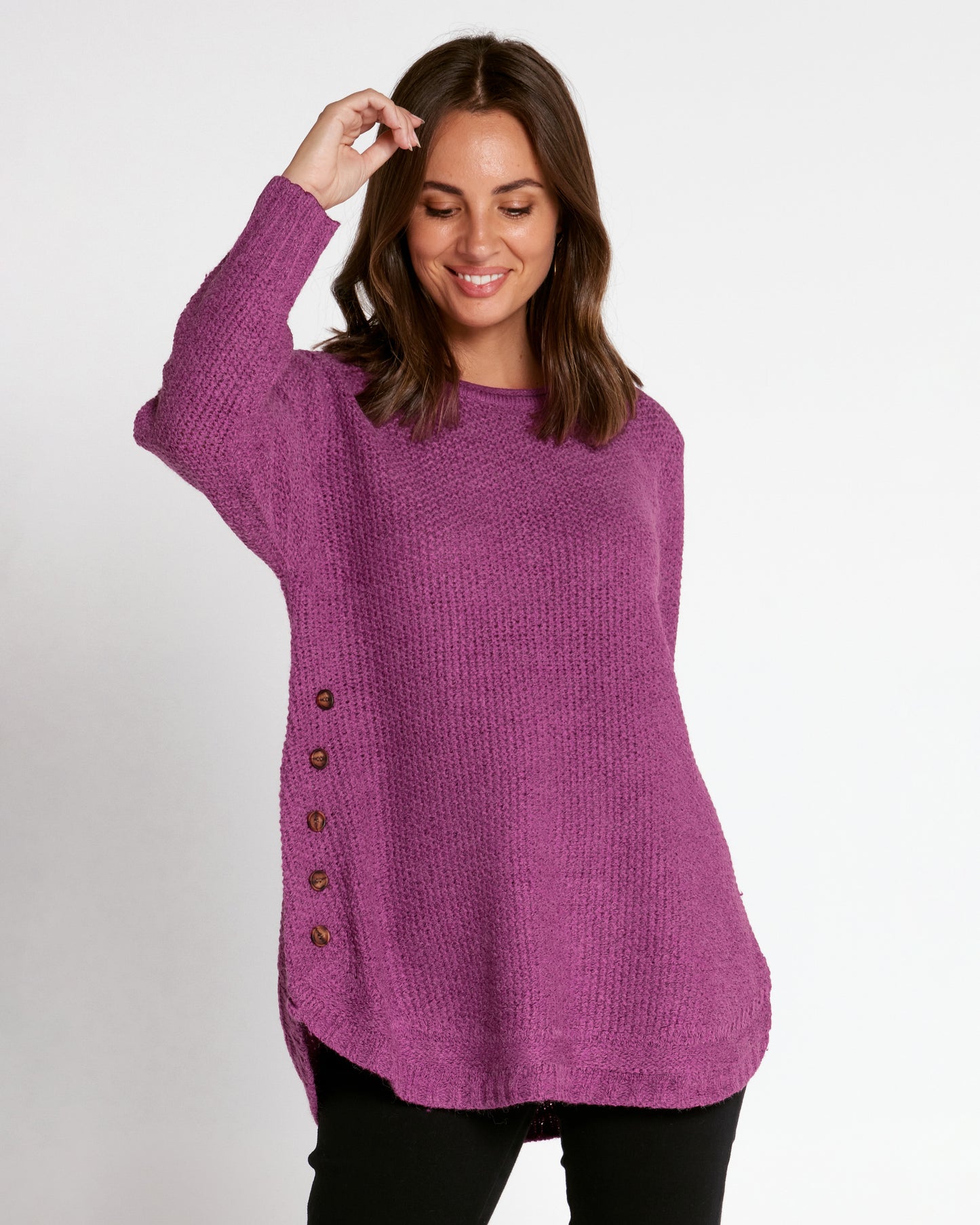 Paris Knit Jumper - Magenta