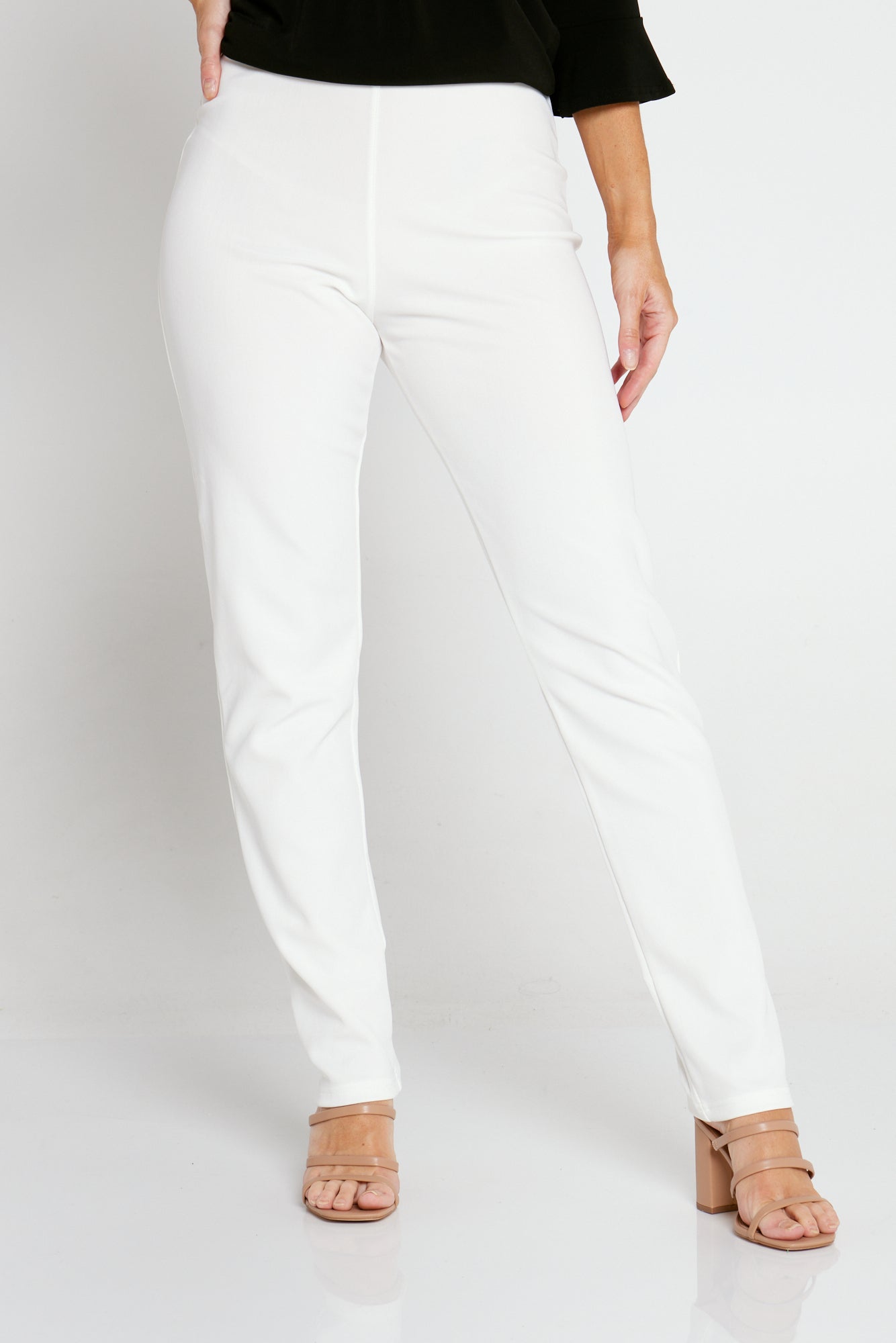 Tori Stretch Cotton Capri - White  Women's Clothes – TULIO Fashion