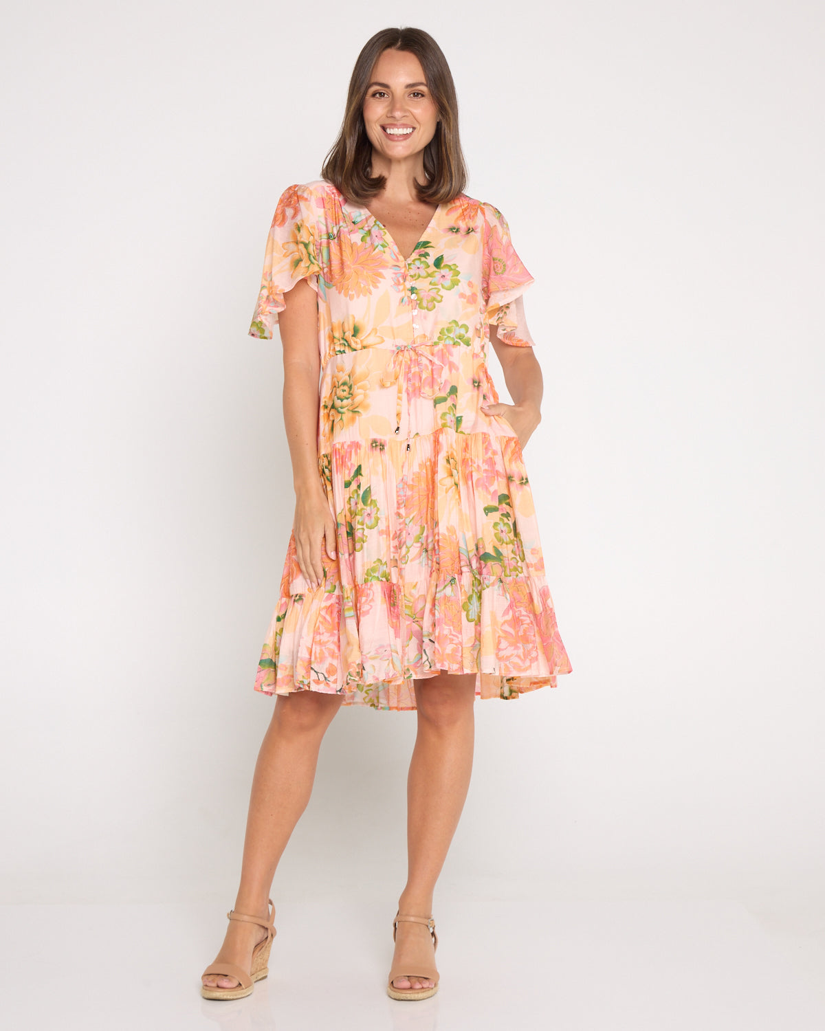 Tiana Petite Dress - Golden Hour Floral