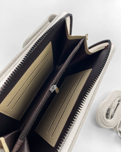 Phone Holder Purse - Limestone