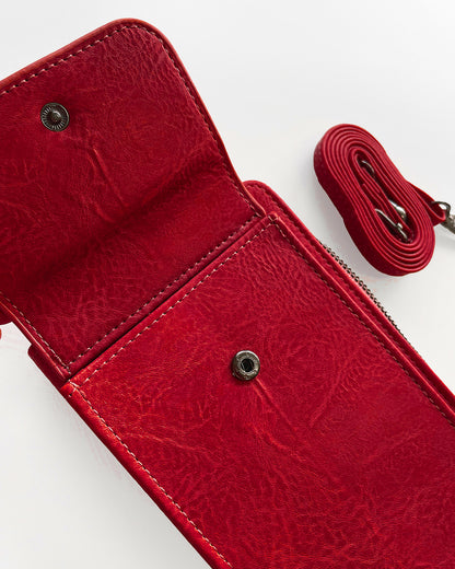 Phone Holder Purse - Red