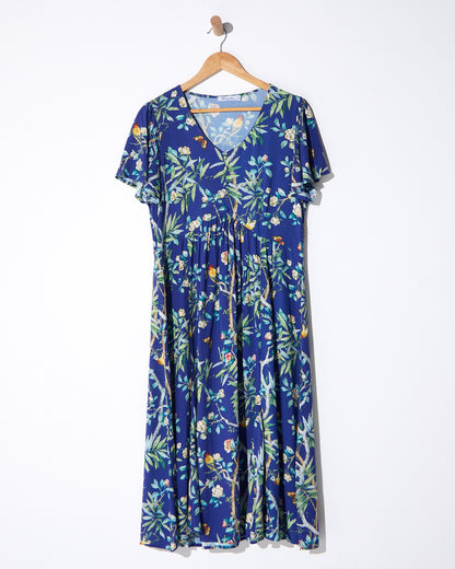 Cornwall Dress - Blue Floral