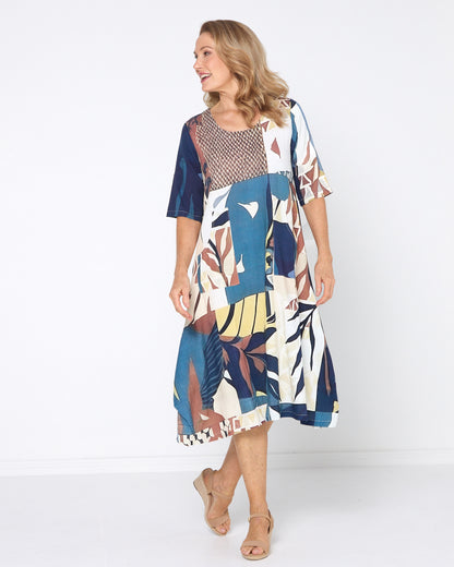 River Dress - Earthen Mosaic