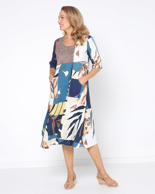 River Dress - Earthen Mosaic