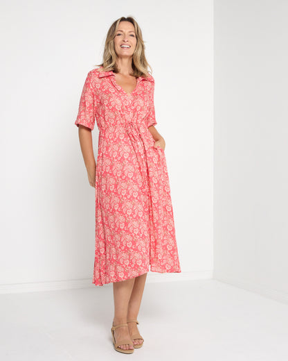 Nadia Dress - Pink Floral