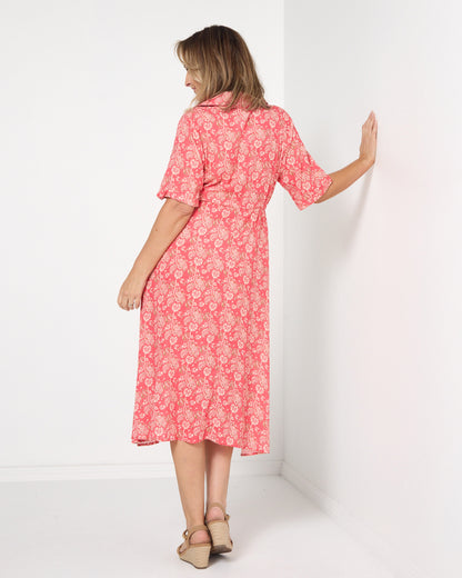 Nadia Dress - Pink Floral
