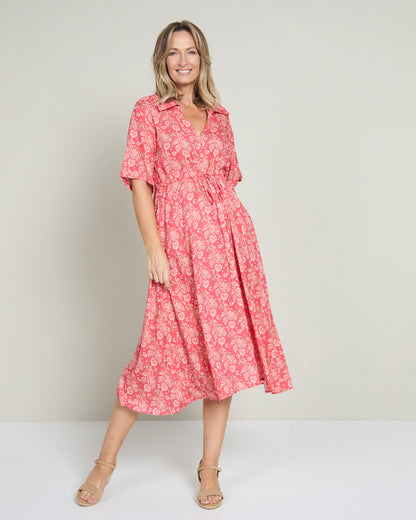 Nadia Dress - Pink Floral