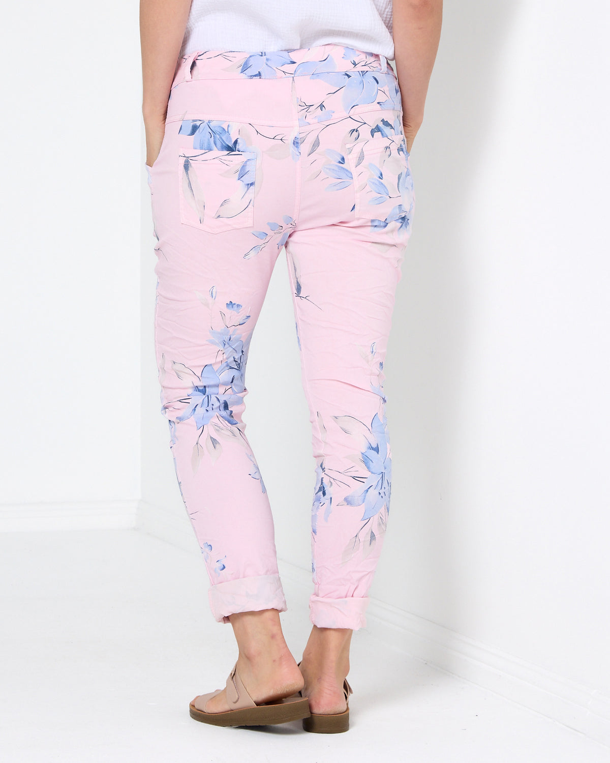 Zeta Stretch Pants - Baby Pink